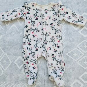 Magnetic Me Cream Floral Kids Footie
